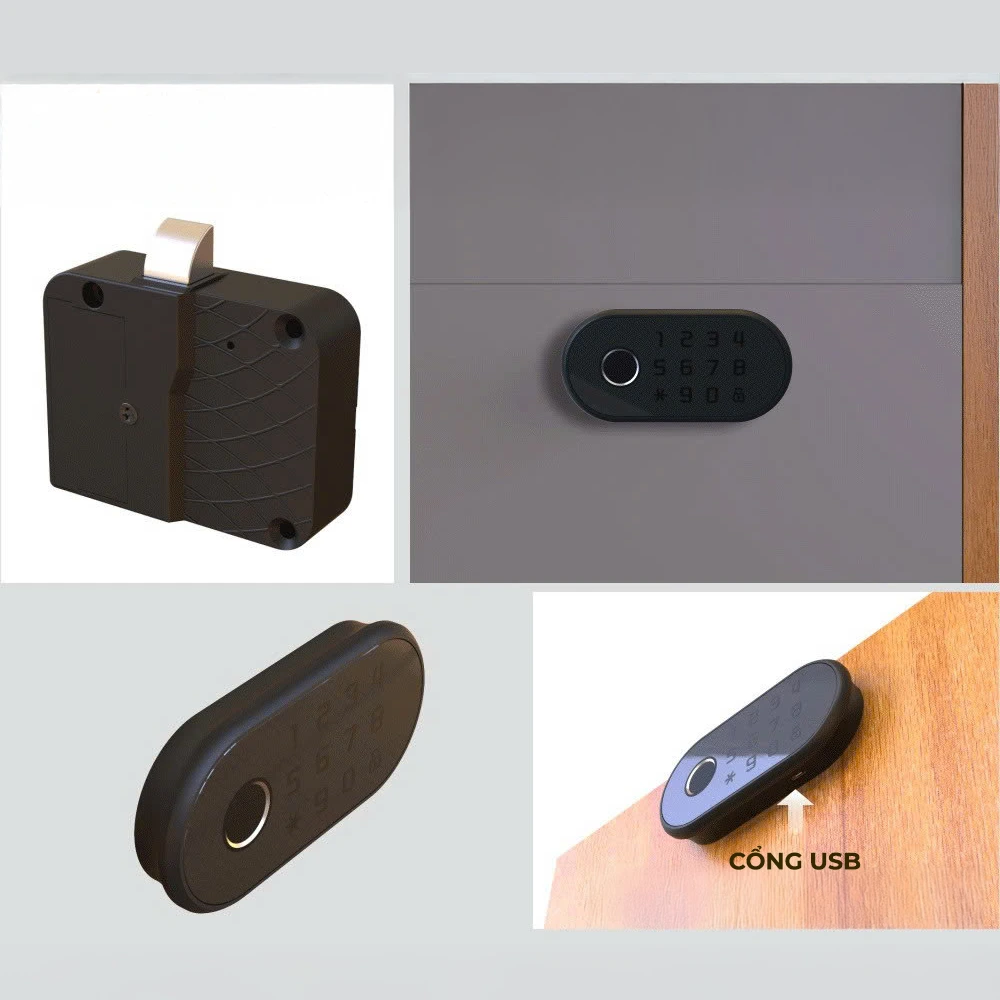Khóa Tủ Vân Tay Ngăn Kéo DIT01 - Mới nhất