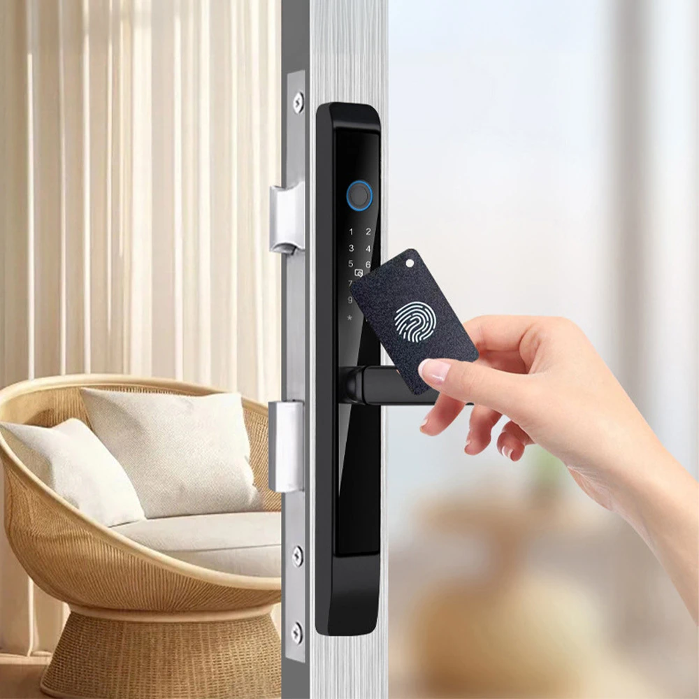 Khóa Vân Tay Cửa Nhôm DiVo KA12 - Lắp cho Cửa Đóng và Cửa Lùa (trượt)