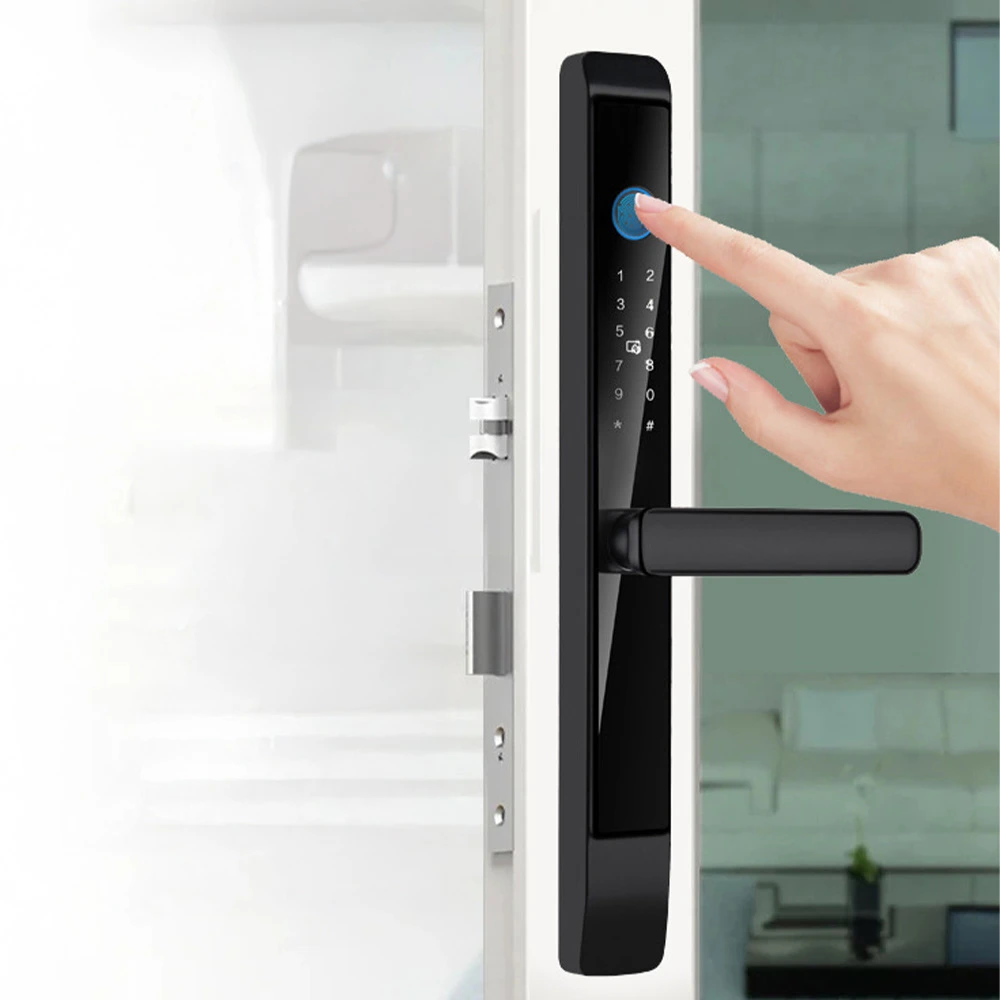 Khóa Vân Tay Cửa Nhôm DiVo KA12 - Lắp cho Cửa Đóng và Cửa Lùa (trượt)