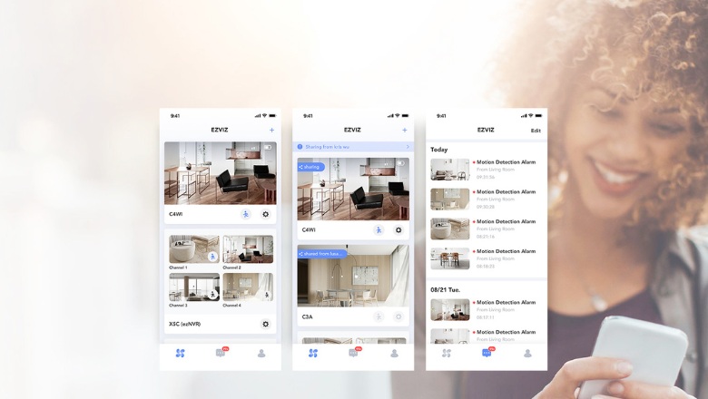 Ứng dụng Ezviz được thiết kế với giao diện dễ sử dụng
