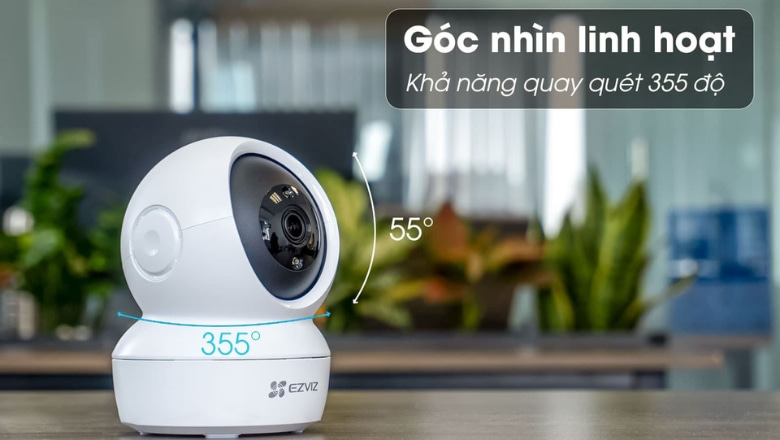 ezviz trong nhà với khả năng quan sát 360 độ
