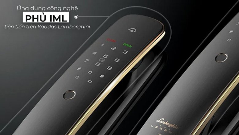 Bề mặt khoá cửa Kaadas được phủ lớp IML chống xước
